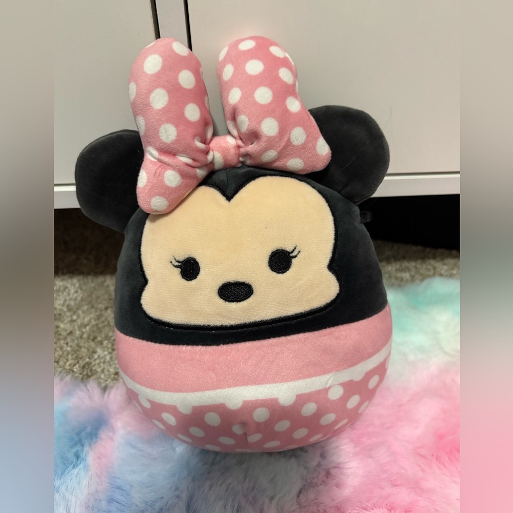 Squishmallows Minnie Mouse Plush Toy with Polka Dots